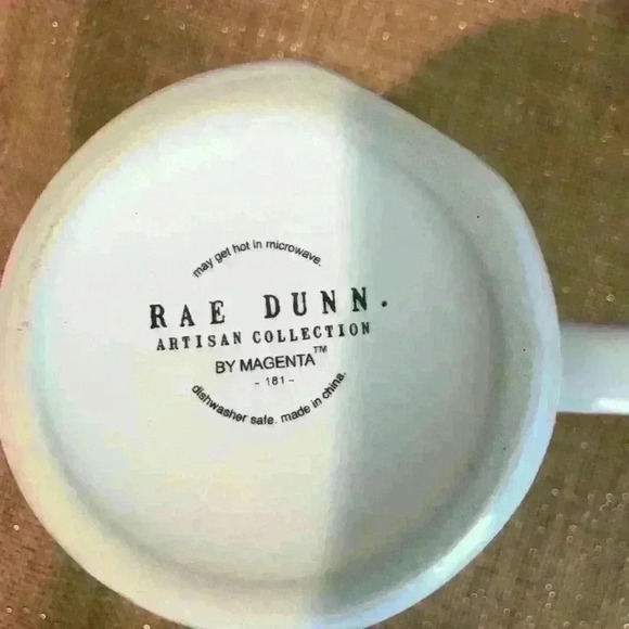 RAE DUNN‎ “Wander Lust” Coffee Mug White with Black Letters - Picture 2 of 2